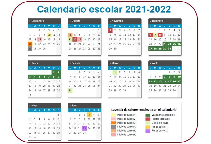📆 El curso 2021-22 comienza el 10 de septiembre para Infantil y Primaria y el 15 de septiembre para Secundaria y Bachillerato

⬇️ Consulta aquí el calendario escolar completo: 
educa.jcyl.es/es/calendario-…