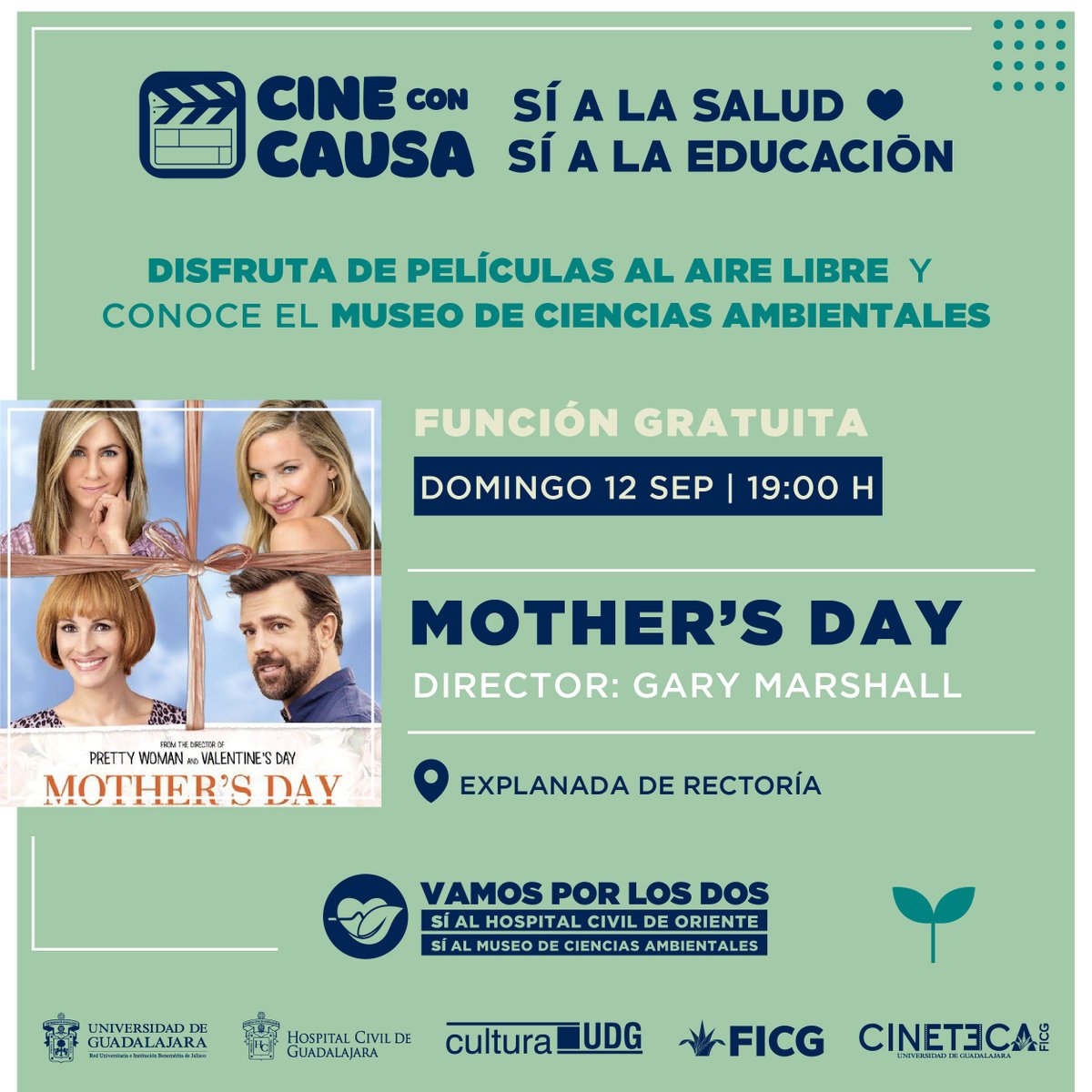 ¿Ya tienes planes el día de mañana? 🤔

Asiste con tu familia y amigos al #CineConCausa, disfruta de una de sus tres funciones y súmate a la defensa de la autonomía universitaria.

Funciones: 10:00, 12:00 y 19:00 horas.