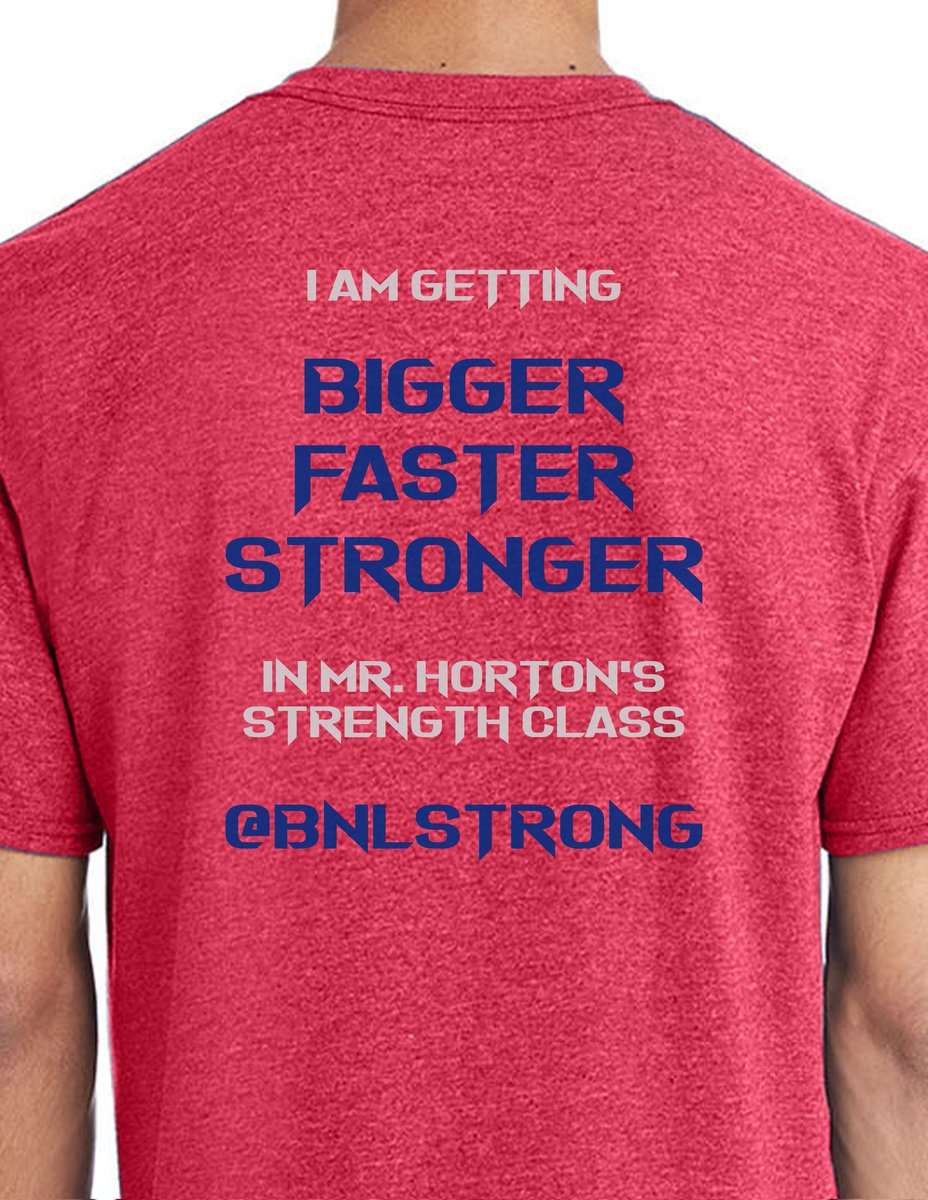 bnlstrong's tweet photo. @bnlstrong  T-Shirts!  Taking orders now.  $10 will get you noticed!  Show your pride in changing the culture of BNL Athletics.   I will turn in the order next Wednesday. https://t.co/GetKRBLXOS