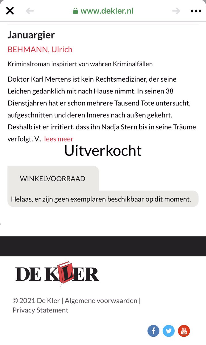 UBehmann's tweet photo. #Januargier - schon nach wenigen Tagen ist mein neuer #Krimi in den #Niederlanden bei #DeKler ausverkauft. Freitag, 10. September, fPremierenlesung in Hameln an Bord des #Minensuchboots „Pluto“ (Kaimauer, unweit der Sumpfblume) statt. Der Eintritt ist frei. Anmeldung 0170/4366345 https://t.co/xQriB9cMxy
