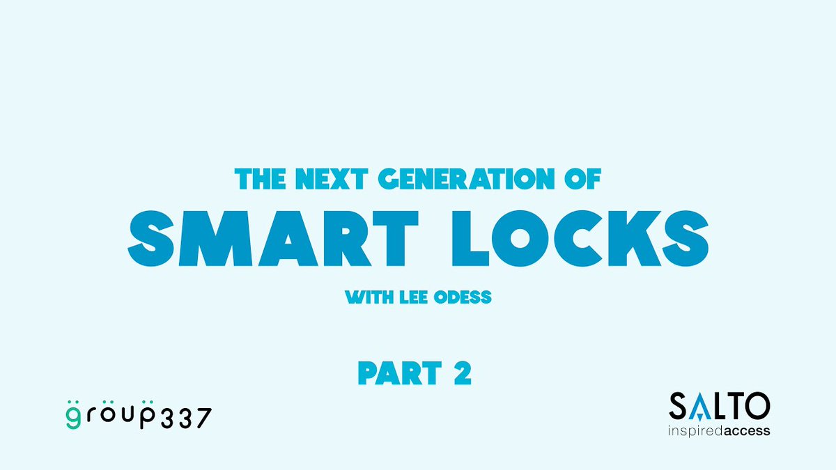 In the second part of "The Next Generation of Smart Locks" series, <a href="/Lodess/">lodesss</a> dives into how we're transforming the value proposition of #accesscontrol with today's smart locks.

Watch the latest part of the series and join #TheInside community here: bit.ly/2X1BjKL