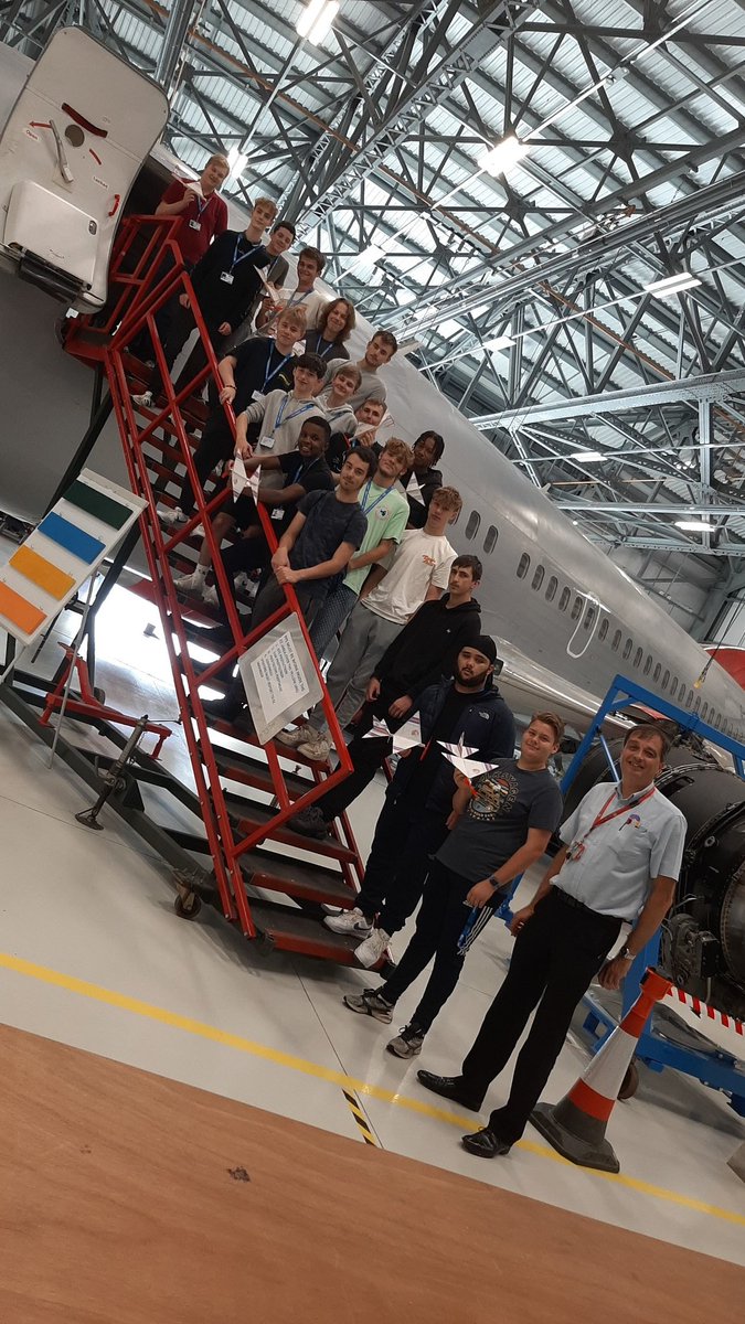 Second <a href="/CCN_AviationEng/">Stuart Mackay</a> L2 <a href="/CcnEngineering/">CCN Engineering</a> group starting their aviation engineering journey at norwich aviation academy