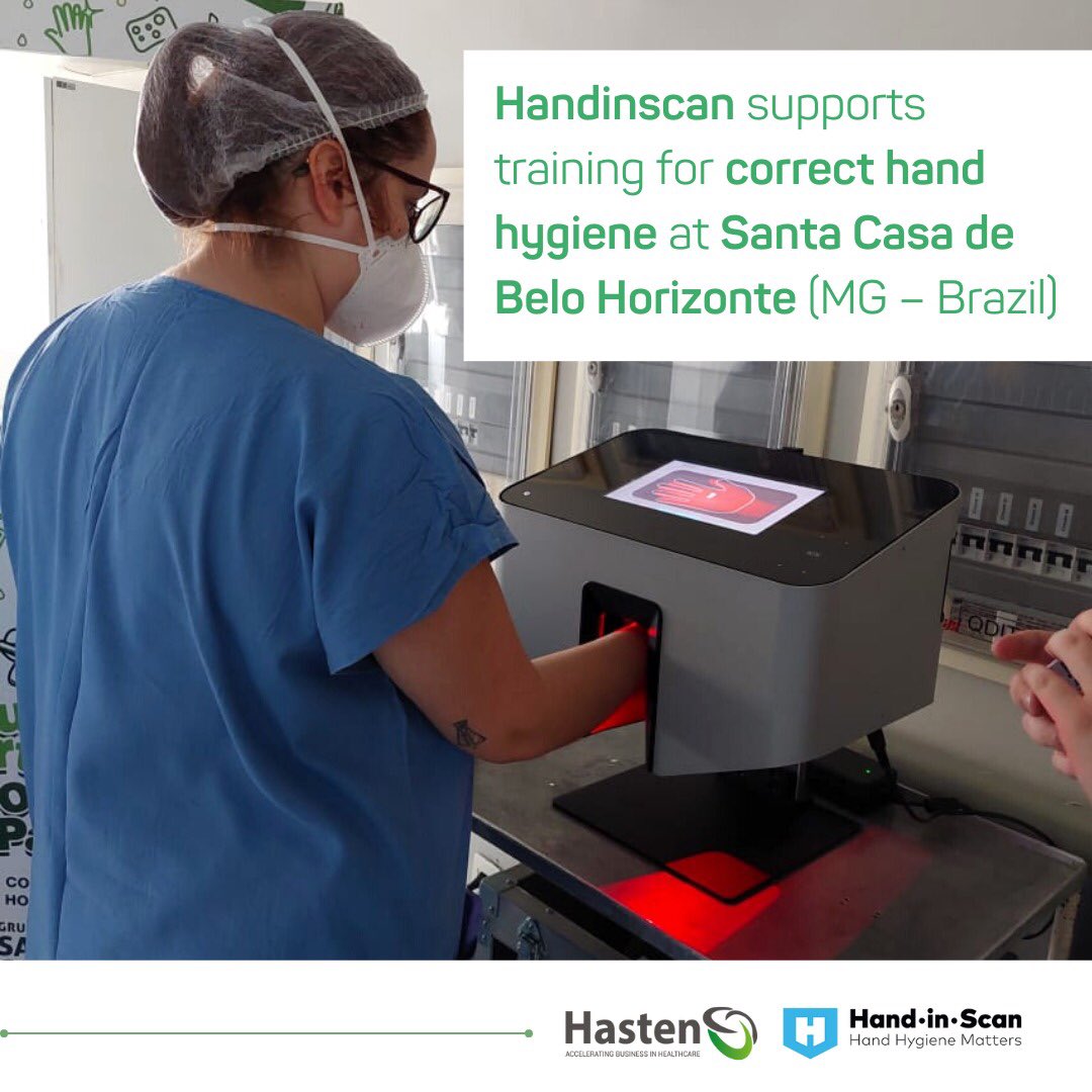 HastenLlc's tweet photo. The Semmelweis @HandinScan Scanner is another innovation that we have brought exclusively to Brazil and Latin America. This week it is @santacasabh is turn to get to know the equipment that is the only one available for the objective assessment of correct hand hygiene. https://t.co/dfQIkVJOED
