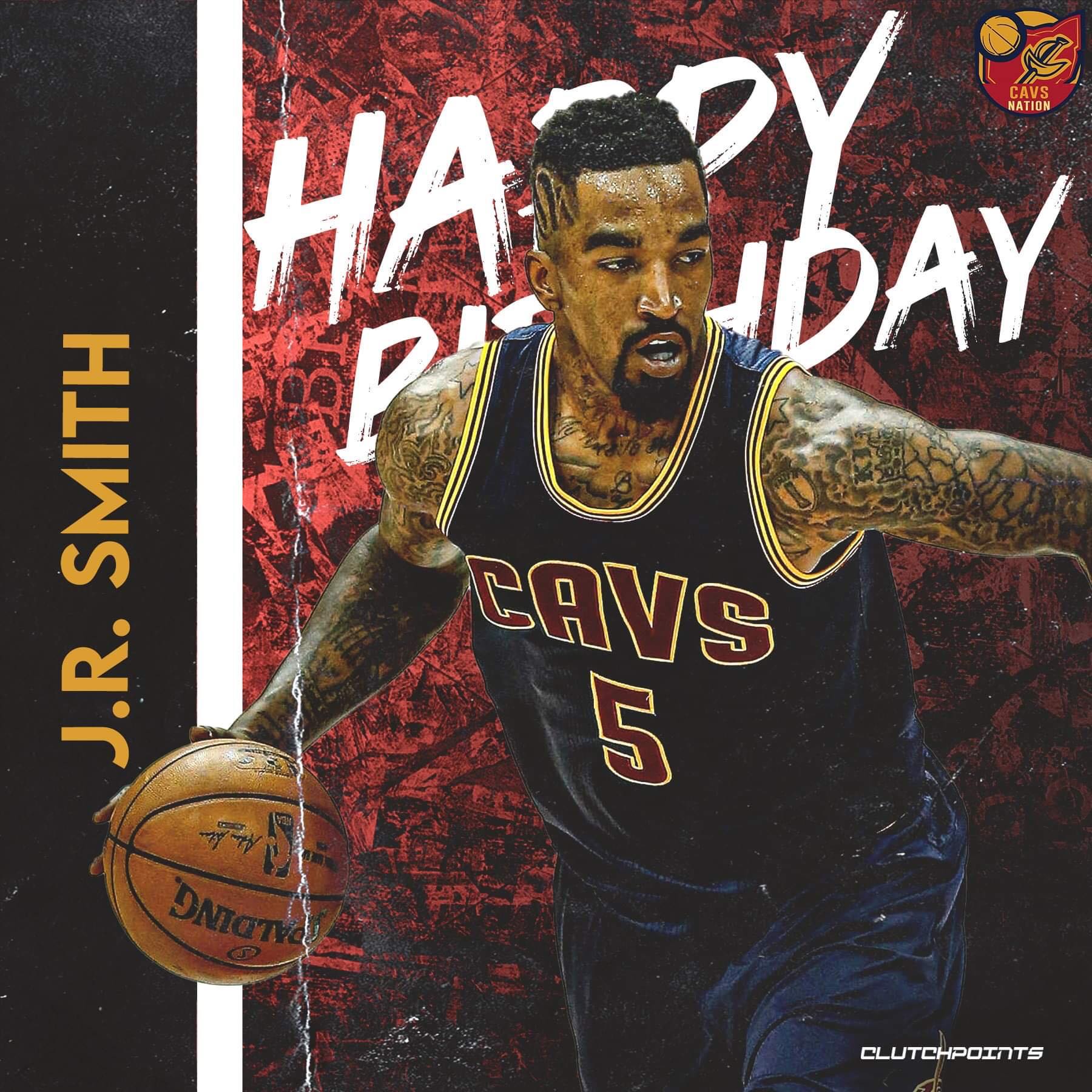 Join Cavs Nation in greeting 2013 Sixth Man of the Year and 2x NBA Champ, J.R. Smith, with a happy 36th birthday!  