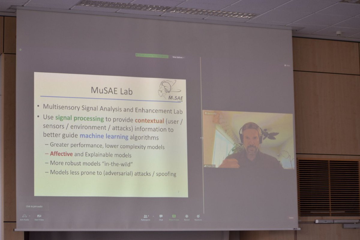 Another highlight at #isact2021: Prof. Tiago H. Falk <a href="/MuSAELab/">MuSAE Lab</a> joining us from Canada talking on Affective Human-Machine Interfaces.

Find out more at: musaelab.ca
#affective_computing #human_machine_interfaces #hmi