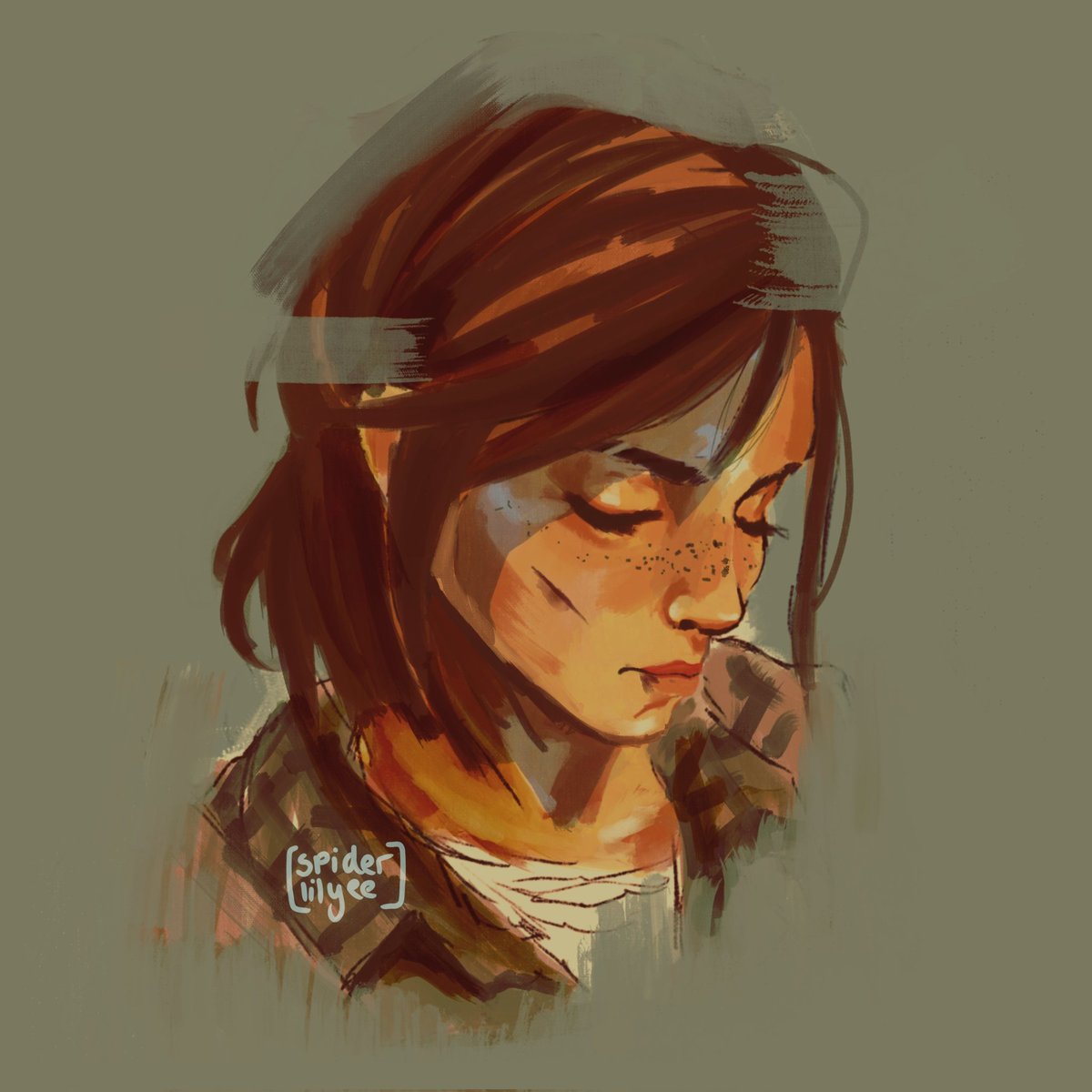 Ellie from #TheLastofUs :)
Getting more into a painterly style which is fun 
#elliethelastofus #fanart #digitalpainting #portraitpainting #Procreate #TheLastofUsPart2