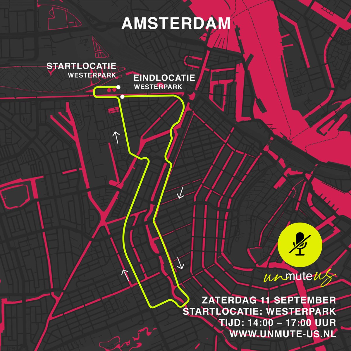 Join the next Unmute Us protest walk on Saturday! 
Starting and ending at Westerpark.
#djmonitor #unmuteus