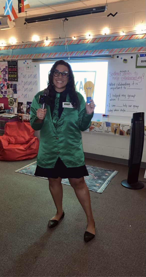 Coming to you live from <a href="/DeerCreekElem/">Deer Creek Elementary</a> first ever live action game show! I’m your host Tara Bell! I can’t wait to explore the art of inventions with these new contestants! Tune in each day for some crazy collaboration! We love <a href="/Amplify/">Amplify</a> !