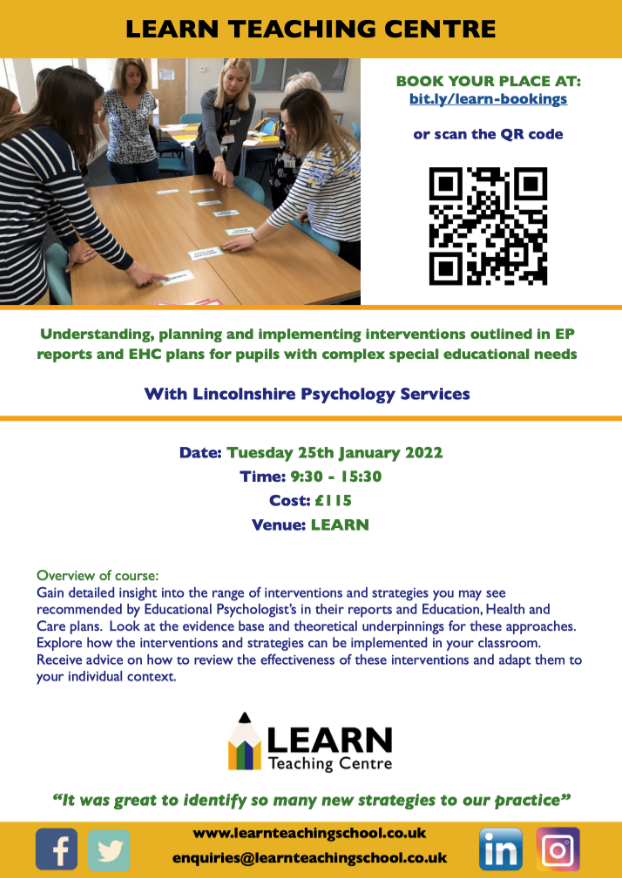LEARNSENDHub's tweet photo. We have an exciting array of courses with @LPsychS this academic year...

Book your tickets here: https://t.co/DkTxp1bTXR

#edutwitter #teachertwitter #ukedchat #sltchat #primaryrocks #educationforall #psychology https://t.co/ZtJaPvLvKz