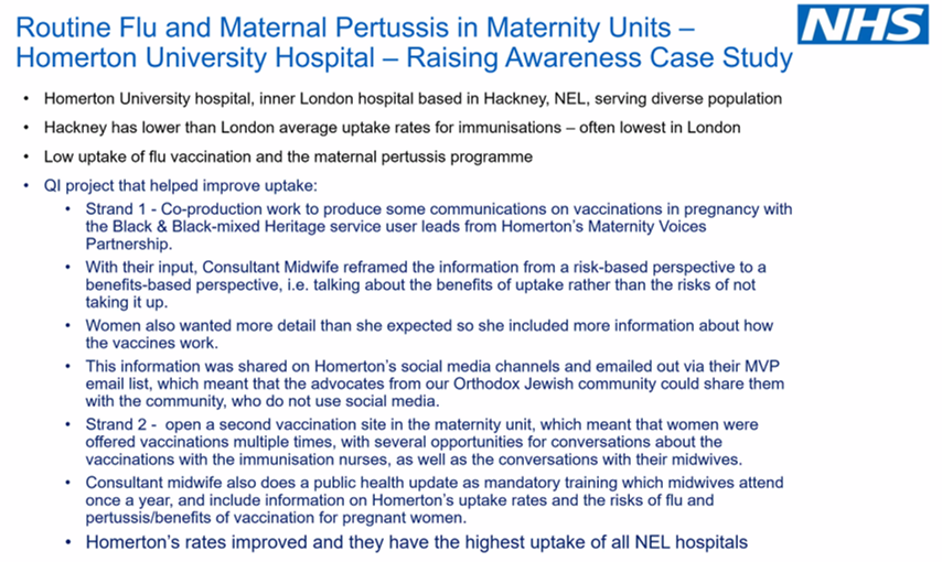 ILCUK's tweet photo. @NHSEngland What lessons can be learnt from areas with low uptake?
A case study from Homerton University hospital ⬇️
#ReadyToRollOut https://t.co/LAe2uR6Wng