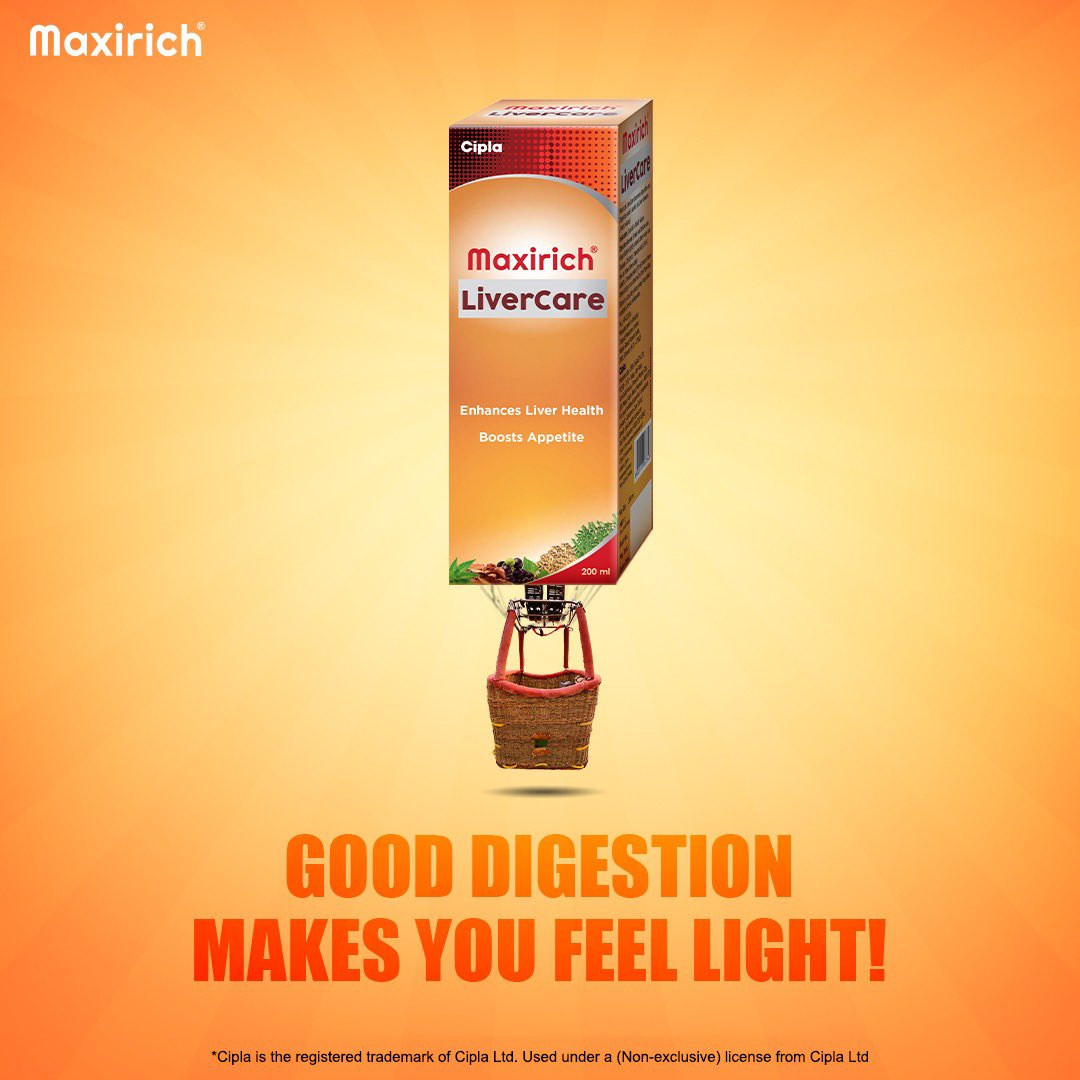 maxirich_in's tweet photo. Maxirich Livercare enhances your liver health and improves your digestion and appetite. Doesn't that make you feel light already?
#maxirich #boostsappetite #livercare #liverhealth @Cipla_Global https://t.co/mV7dIhkjEI