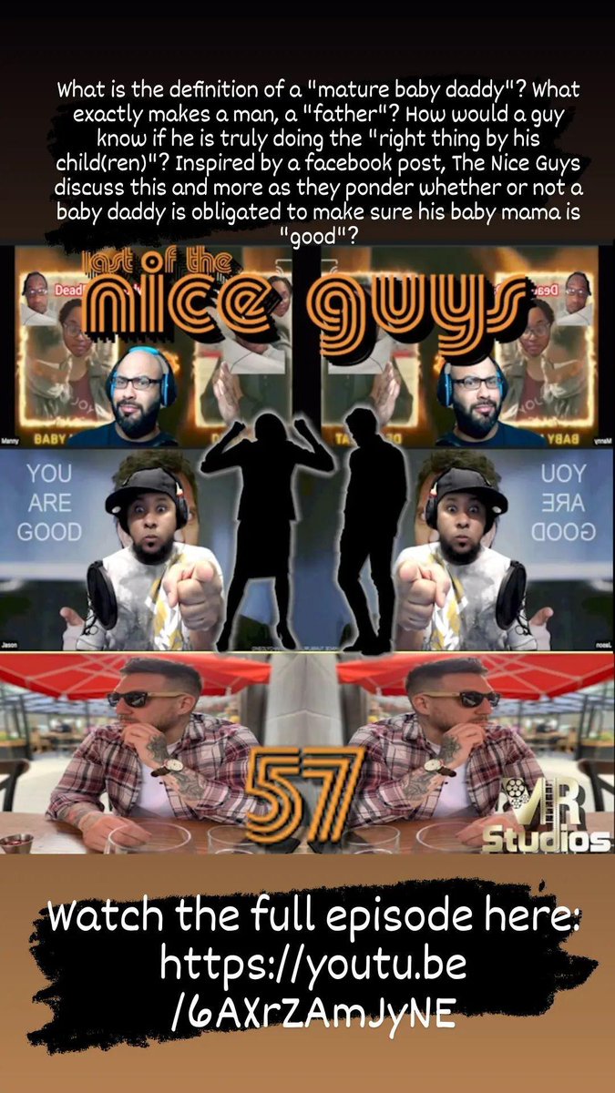 manman17093's tweet photo. Episode #57 of The @LastNiceGuys Podcast is up.
Watch here: https://t.co/zjdYs6CWdR

Listen on a podcasting app or here: https://t.co/nANfPOcrOj

#babymamadrama #BabyDaddyDrama #selfentitled #babymama #babydaddy #peace #helpingothers #butwhyyyy #whyyoumad #coparenting #maturity https://t.co/qBhkzIhMhk