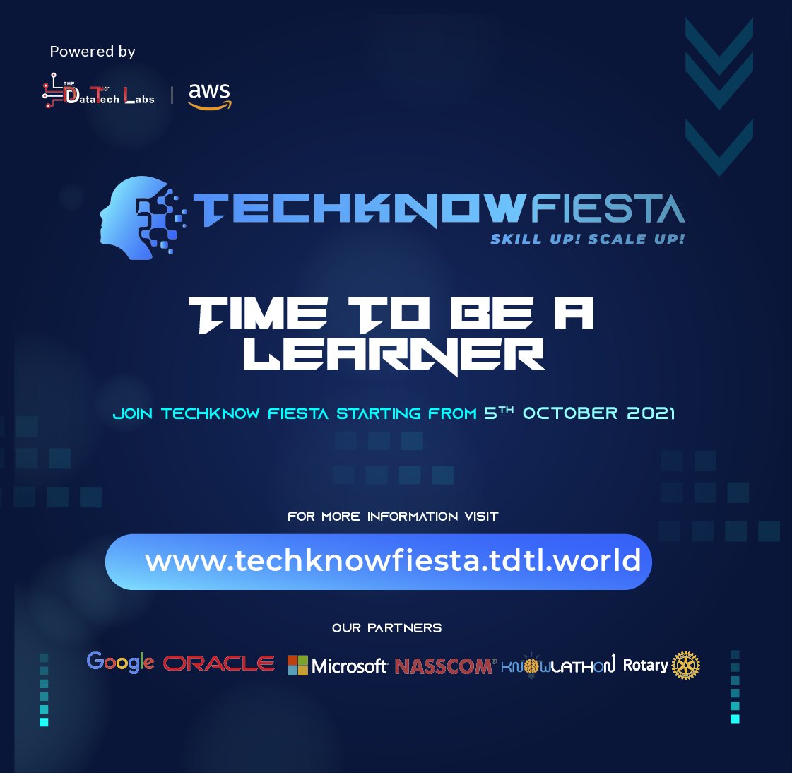 techknowfiesta's tweet image. Want to achieve Academic and Corporate Success? TechKnow Fiesta will assist you in realizing your goals. From learning experience to Hands-on Instructions, we&apos;ve got you all covered. Starting on Oct 5, 2021.
Enroll Now - techknowfiesta.tdtl.world
#techknowfiesta #cloudtechnology