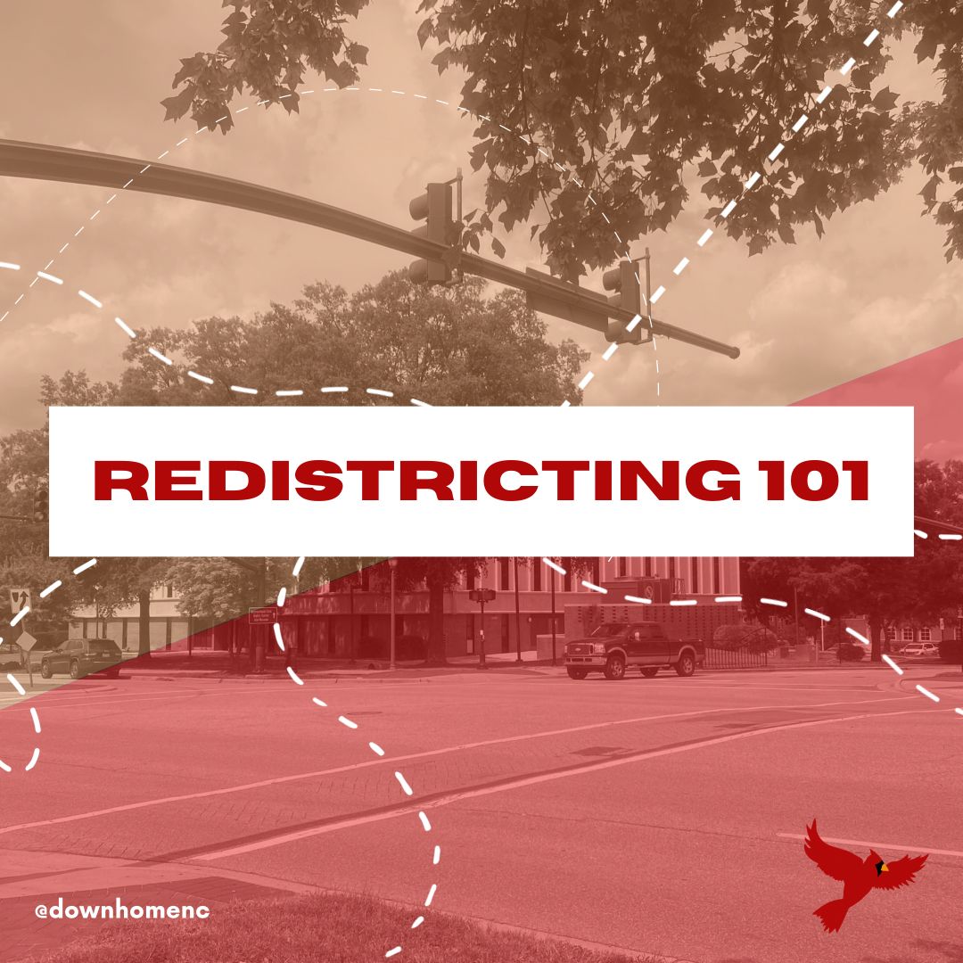 DownHome_NC's tweet photo. Redistricting hearings started this week in North Carolina. The redistricting committee of Raleigh lawmakers are holding the hearings to gather input on how the legislature should draw its districts. 

Curious about the process? We’ve got a primer for you! Read more below. https://t.co/fIbXzVmGdY
