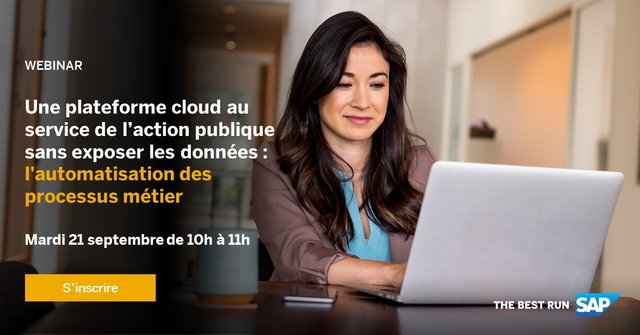 Efficacité, efficience, sécurité...plus que jamais, ces 3 objectifs sont d'actualité, notamment au niveau de l'action publique. SAP SE, entreprise européenne, a les solutions, par exemple avec les robots d'automatisation des processus... bit.ly/3yWnQRU