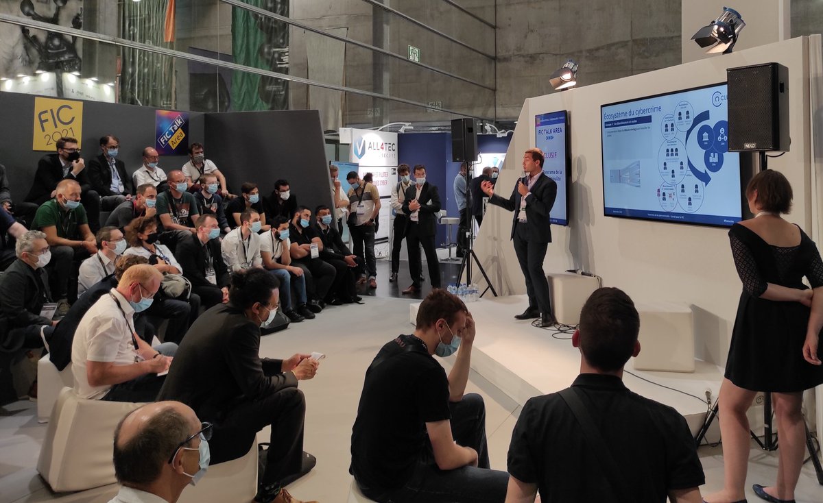 Excellente intervention de <a href="/gbillois/">Gerome Billois</a> sur le panorama de la cybercriminalité du <a href="/clusif/">Clusif</a> ! 🚀 
#FIC2021 #CyberSecurity #Examin