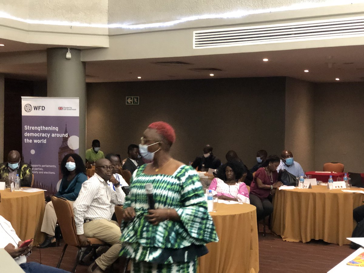 WFD_SierraLeone's tweet photo. ED of #SLENA @yankytango led a presentation on the role of the #Media in the #OGPProcess . Her presentation speaks to call for commitment to the #SLNAP4Process . #openParliament #transparency @WFD_SierraLeone @CGGSierraLeone https://t.co/G8FTPskmTj