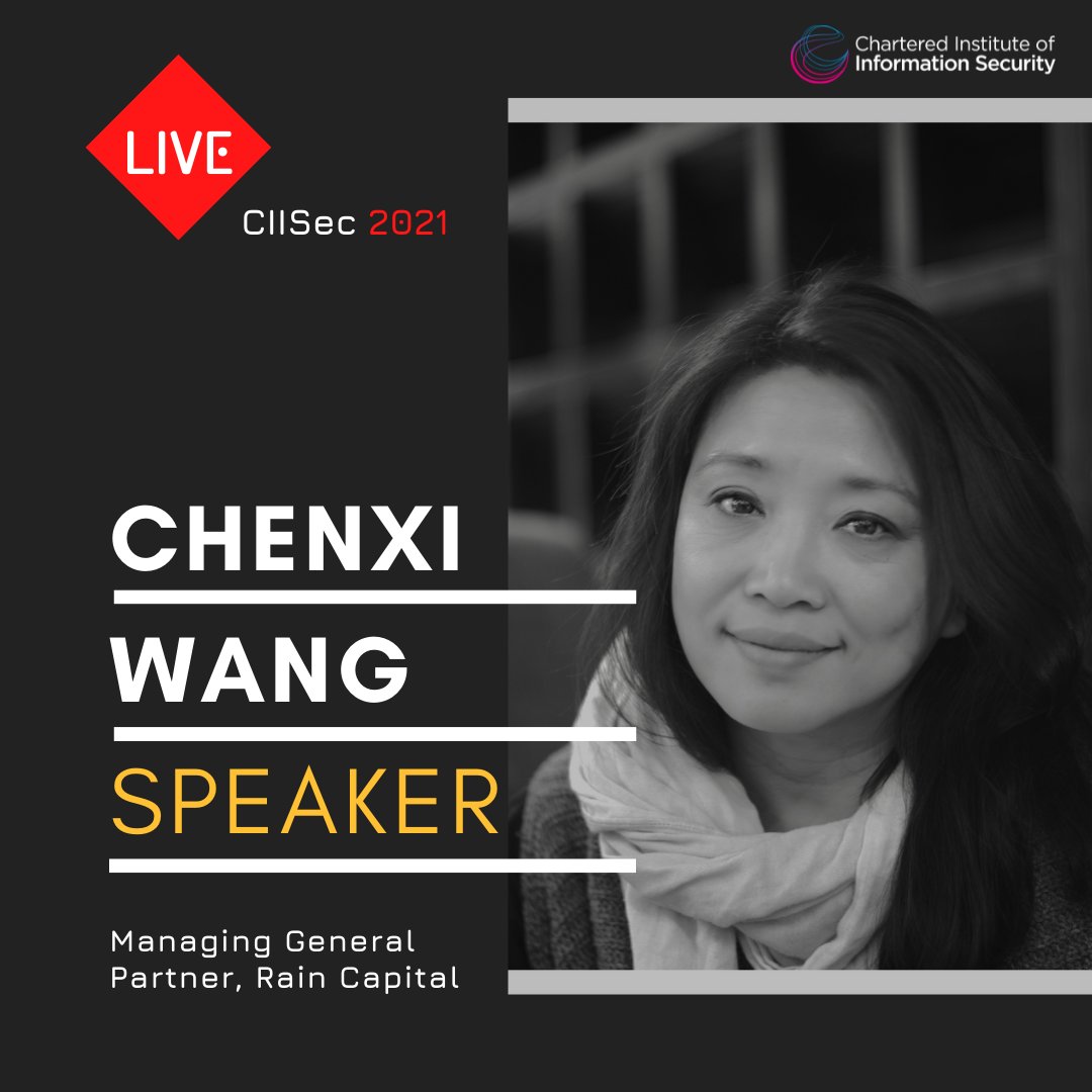 Chartered Institute of Information Security (@ciisechq) on Twitter photo We are delighted to announce that Chenxi Wang, Managing General Partner <a href="/rain_capital/">Rain Capital</a> will be joining us at #CIISecLIVE2021 for a session on Investment & Incubation: What questions do investors ask cyber and privtech startups and scaleups?
Register Here - ciisec.live/en/ We are delighted to announce that Chenxi Wang, Managing General Partner <a href="/rain_capital/">Rain Capital</a> will be joining us at #CIISecLIVE2021 for a session on Investment & Incubation: What questions do investors ask cyber and privtech startups and scaleups?
Register Here - ciisec.live/en/
