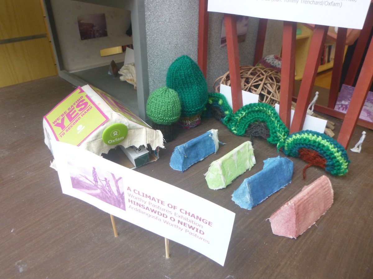 OxfamCastleSt's tweet photo. #SecondHandSeptember festival shop now open at our mini gallery's re-imagining of #Oxfam's #AClimateOfChange #WorthyPastures #Glastonbury #photo #exhibition! https://t.co/SdObxOtQum