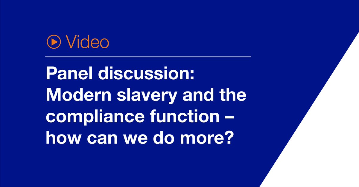 How can #compliance teams do more to tackle #ModernSlavery ? Watch our video to learn how #AML frameworks can reduce human trafficking, and which red flag financial activities your team should look out for bit.ly/2YKjUY5