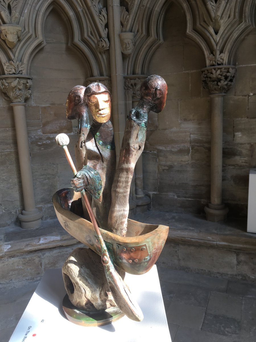 SouthwMinster's tweet photo. Last few days to see the acclaimed sculpture exhibition "Farewell to all that" by renowned sculptor @PeterEugeneBal1  in the Chapter House at Southwell Minster. Closes this Sunday - don't miss it! https://t.co/rxeO7tqVlt
