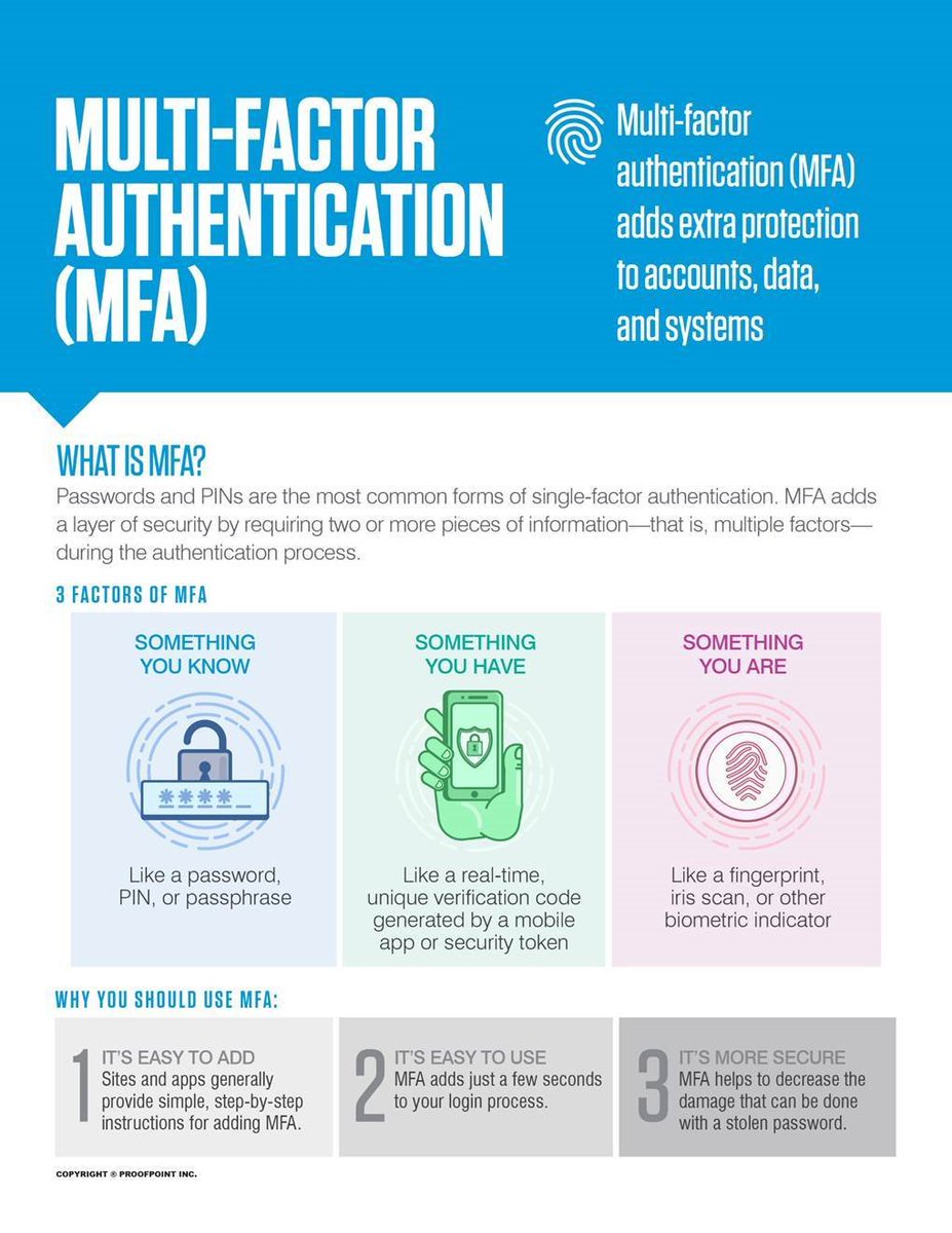 Cyber attacks are like natural disasters. There’s no way to prevent a hurricane from hitting your city, but you can certainly prepare for it. MFA is one way we will.