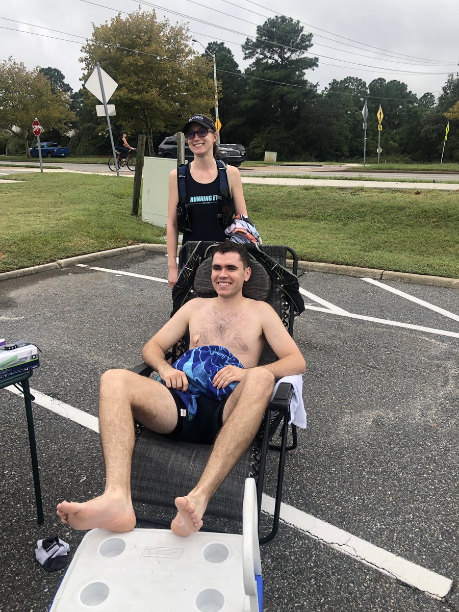 runforthe132's tweet photo. 18 miles down and Colin has made it through the first pit stop! He’s now entering First Landing State Park to start the second leg. Thank you Emily for joining! #runforthe132 https://t.co/zDdHVuKsQ7