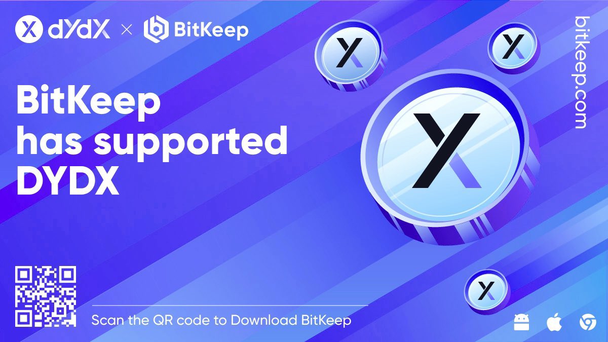 BitKeepRussia's tweet photo. 🎉 Рады сообщить, что #BitKeep теперь поддерживает @dydxprotocol. 

👉#DYDX создает надежную экосистему, включающую управление, вознаграждения и стейкинг - каждая из них предназначена для стимулирования будущего роста и децентрализации dYdX. https://t.co/W7N0KHynbw
