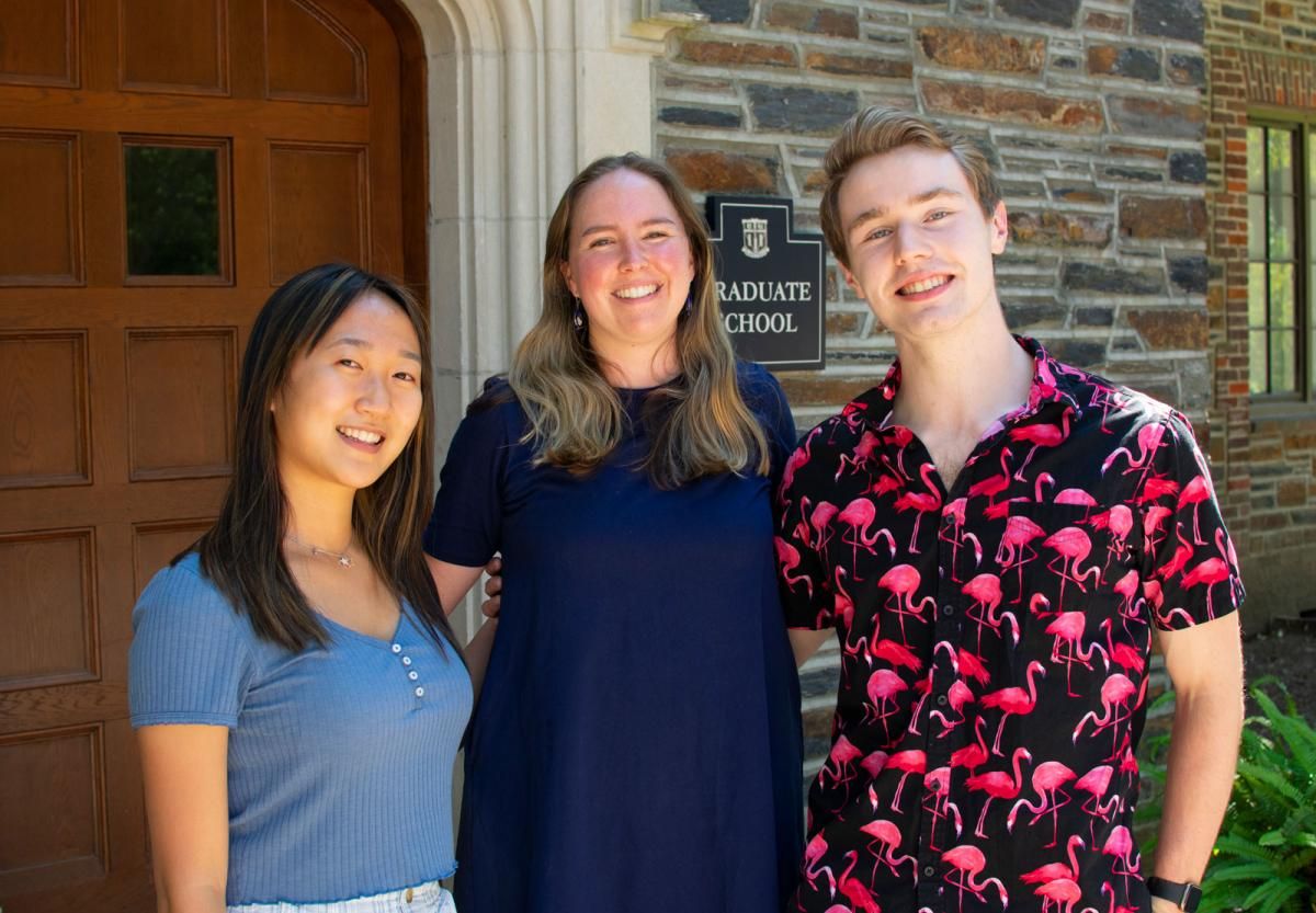 Duke Graduate School (@dukegradschool) on Twitter photo Over the course of a 10-week Data+ summer project, PhD student @Sarah_Nolan_E (<a href="/DukeSanford/">Sanford School of Public Policy</a>) and undergrads <a href="/EvanDragich/">Evan</a> and <a href="/katietan_/">Katie Tan</a> turned an immense amount of Graduate School data into a visual exploration of the Duke PhD experience. bit.ly/2X4hWRy
<a href="/DukeTrinity/">Trinity College at Duke</a> Over the course of a 10-week Data+ summer project, PhD student @Sarah_Nolan_E (<a href="/DukeSanford/">Sanford School of Public Policy</a>) and undergrads <a href="/EvanDragich/">Evan</a> and <a href="/katietan_/">Katie Tan</a> turned an immense amount of Graduate School data into a visual exploration of the Duke PhD experience. bit.ly/2X4hWRy
<a href="/DukeTrinity/">Trinity College at Duke</a>