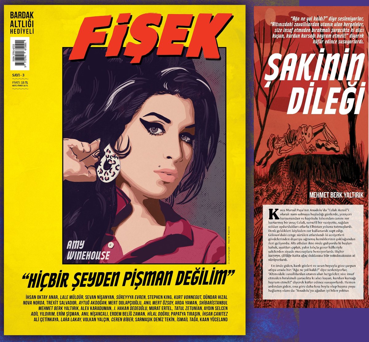 SonGulyabani's tweet photo. Yeni öykü! Fişek Dergi'nin 3'üncü saysında (Eylül 2021) "Şakinin Dileği" isimli öykümle yer aldım. İyi okumalar efendim... (@fisekdergi ) https://t.co/jvpUCLVhz8