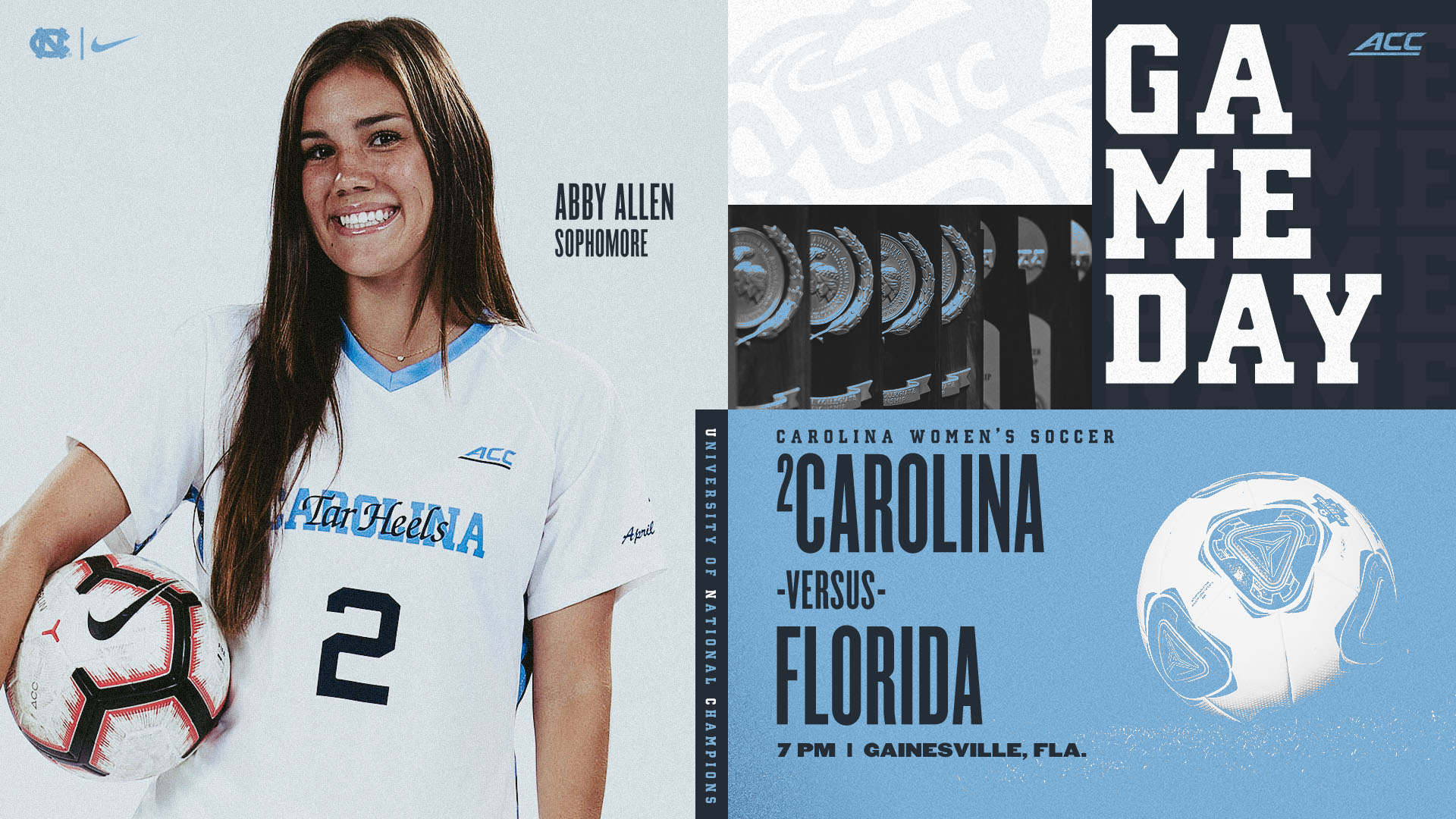 UNC Women's Soccer on Twitter "Sophomore defender Abby Allen and the