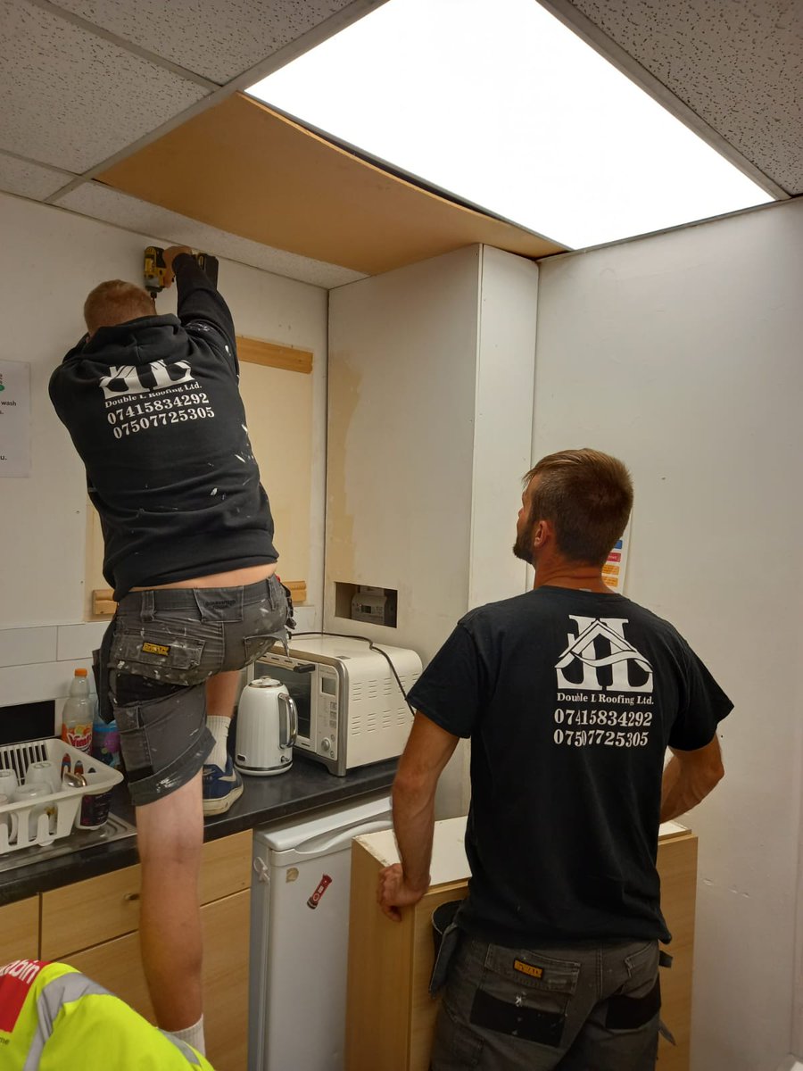 Big thanks to Liam and Ryan from Double L Roofing for sorting out our kitchen at Hunslet.