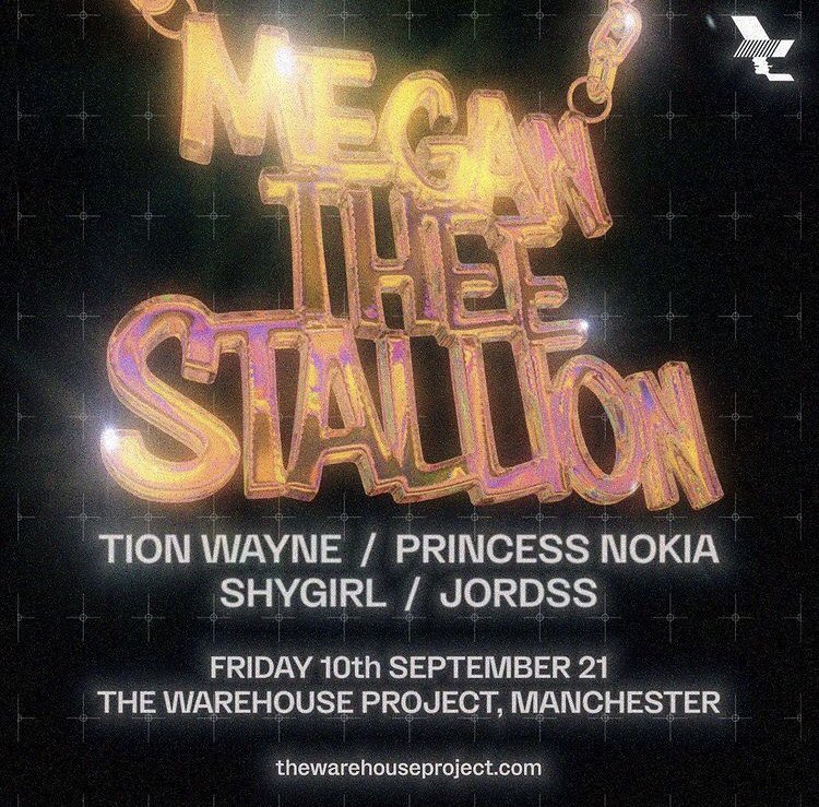 devanreid___'s tweet photo. selling 2x tickets to megan thee stallion at the warehouse project manchester for friday 10th september (tomorrow) dm if interested! #MeganTheeStallion https://t.co/ch4ur2VWKM
