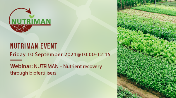 During this international webinar, the wider use of #bio #fertilisers in the context of Green Deal targets will be explained. Click to learn more: nutriman.net/events/nutrima…

<a href="/ZLTO/">ZLTO</a> <a href="/ILVOvlaanderen/">ILVO</a> @pcsierteelt <a href="/agroinnova/">Agroinnova</a> <a href="/iung_pib/">Instytut Uprawy Nawożenia i Gleboznawstwa - PIB</a> <a href="/DAM_Aguas/">Depuración de Aguas del Mediterráneo</a> #agriculture #farmers #nutrientrecovery