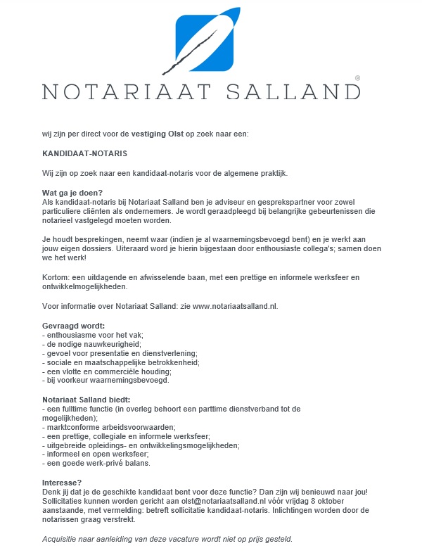 Notariaat Salland (@notarissalland) on Twitter photo 