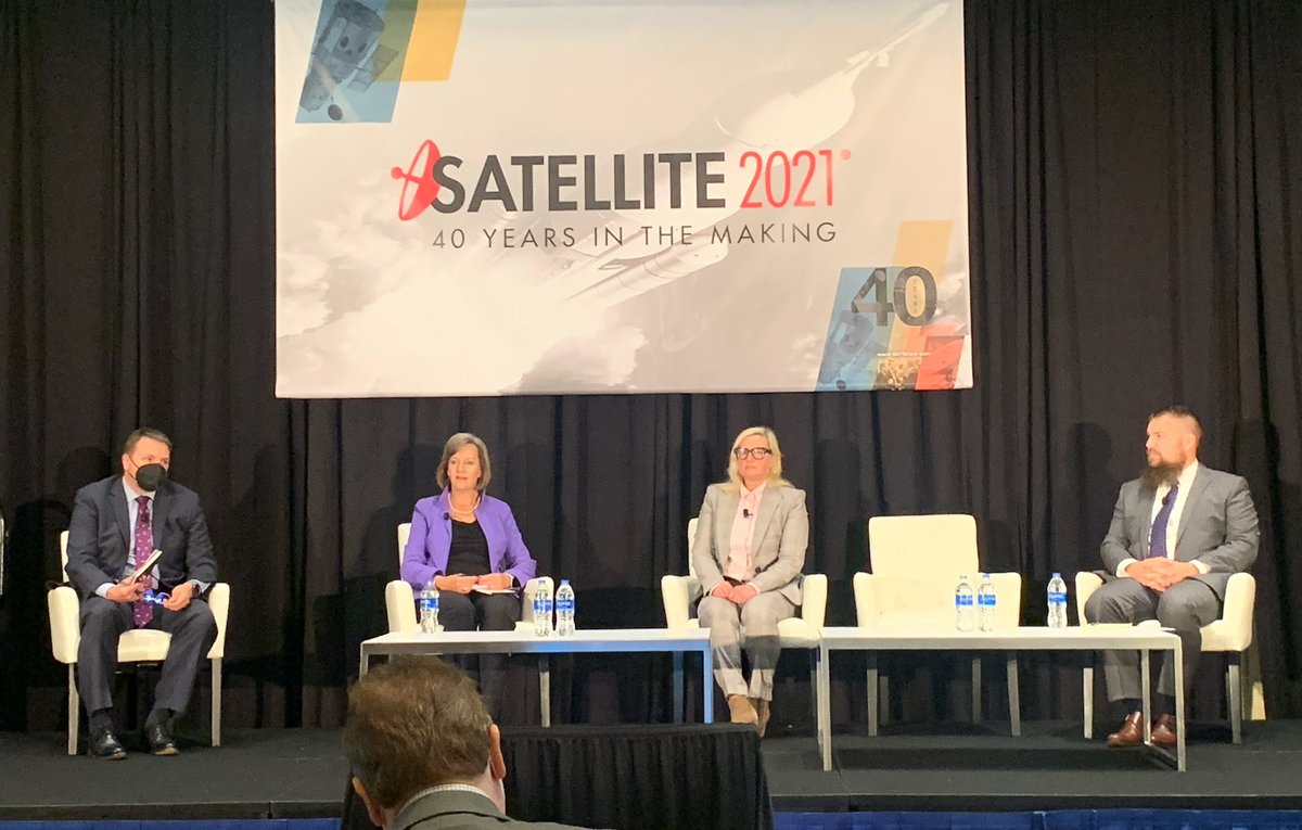 SIA_satellite's tweet photo. The SIA Government and Military Forum at 
@SATELLITEDC continues with the Satellite Cybersecurity panel taking place now in Room Woodrow Wilson B-D at the Gaylord National Convention Center. #SATShow  @InmarsatGlobal @SES_Government https://t.co/ImX2bzPWBN
