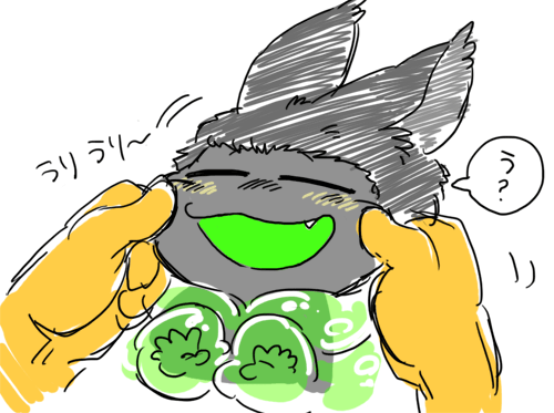 びびらりはピクシブ企画で作って動かしてた(もう企画関連はだいぶ画像下ろしてしまった)キャラなので知ってる人は有難いなーというレア(?)キャラ。企画後は創作キャラとして動かしてあげたい欲は有ったけど、結局描けてないんだなぁ…。幼少期がカワイイ子です(親ばか)