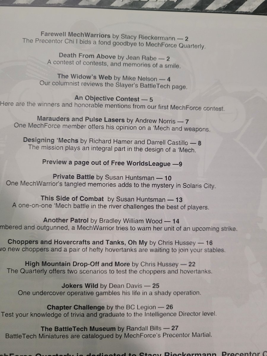 So I was cleaning out some gaming stuff found old issues of the Mechforce magazine with articles by <a href="/TheHussman/">The Hussman</a>