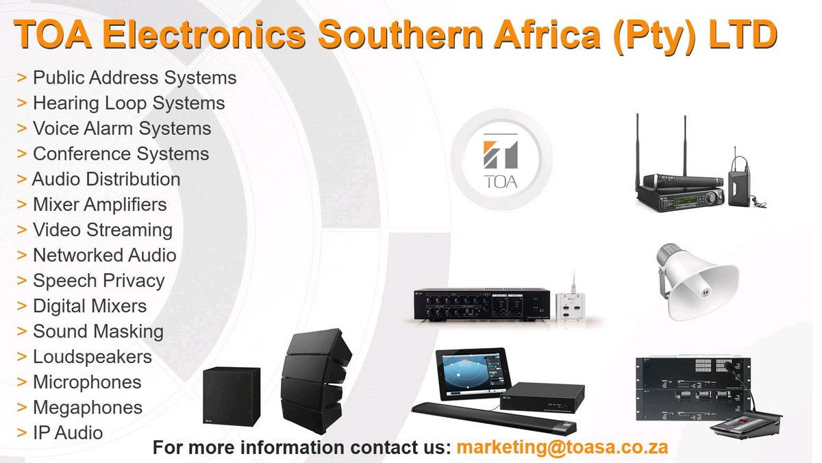 TOAAfrica's tweet photo. With a super-wide range of #Audio #Communication products to boast with it is no surprise that we have such a wide footprint all around the Globe. 
#TOA #PublicAddress #VoiceAlarm #ipIntercom #ipSpeaker #conferencesystems #delegatesystems #proaudio #av #megaphones #bgm #drSound https://t.co/FkjZz1hTtw