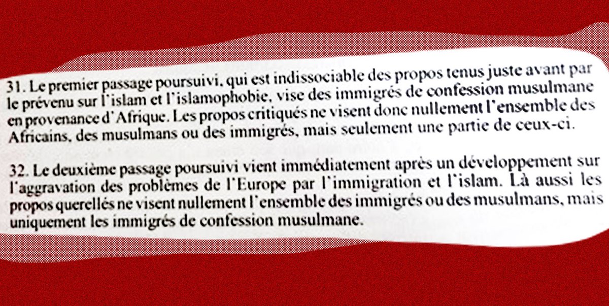 davidperrotin's tweet image. Éric Zemmour ne vise «nullement l’ensemble des immigrés ou des musulmans, mais uniquement les immigrés de confession musulmane », estime par exemple la cour d'appel qui a relaxé le polémiste. mediapart.fr/journal/france…
