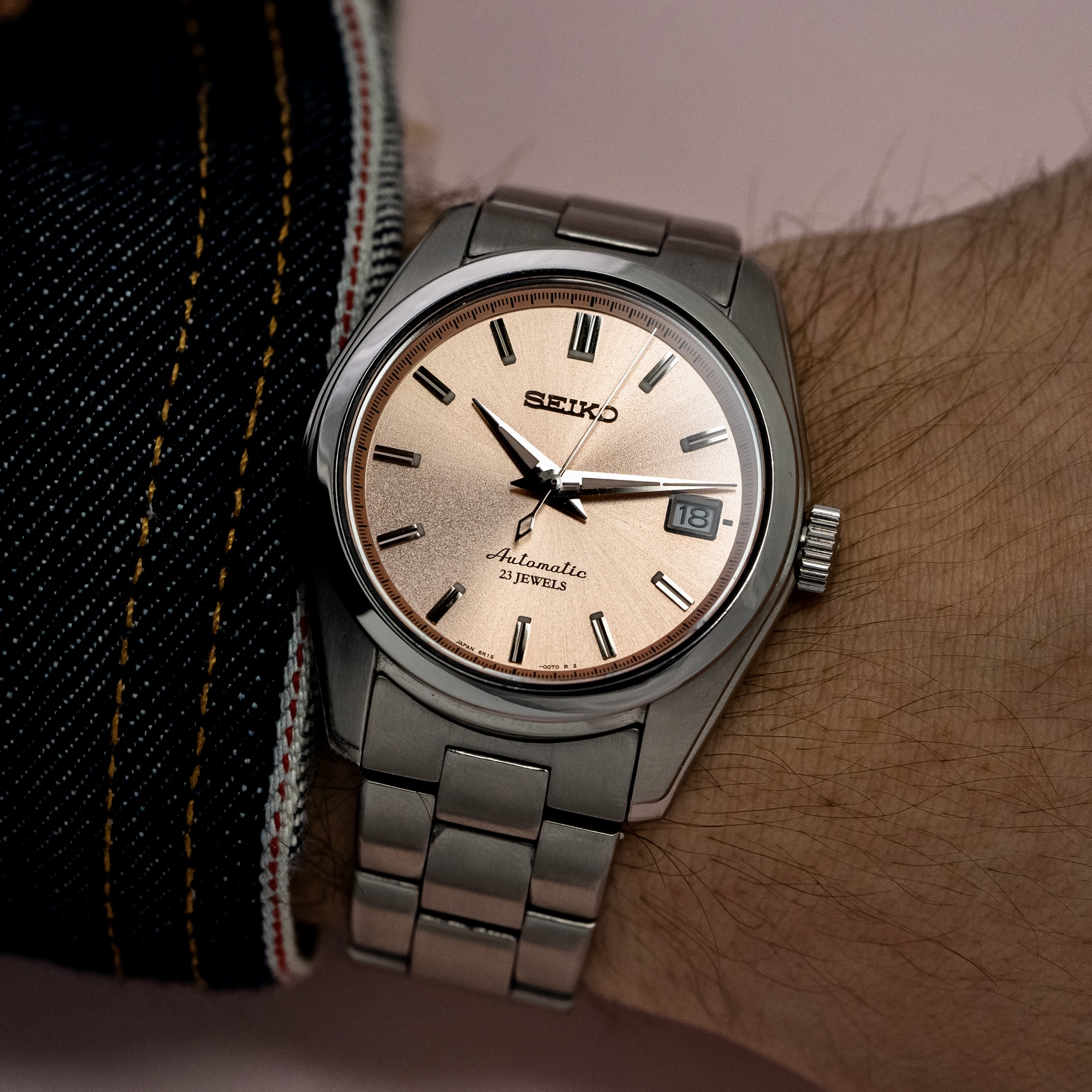 Seiko sarb037 salmon dial hot sale