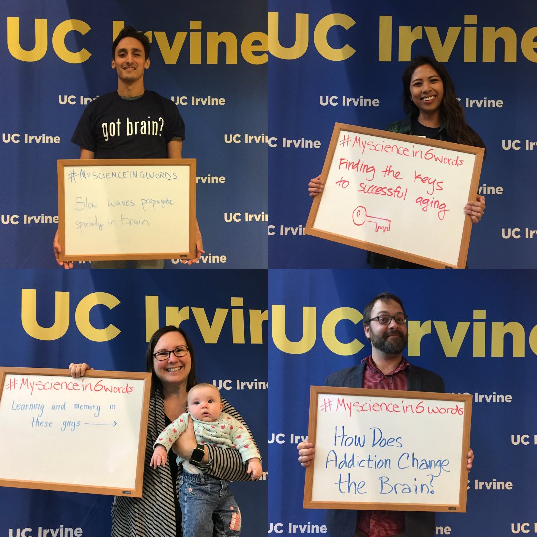 ucicnlm's tweet photo. Happy #ThrowbackThursday! Here's a challenge for you #Anteaters: Can you describe your research in 6 words? Comment down below ๐
#UCI #UCIrvine #MyScienceIn6words @UCIrvine https://t.co/NRriBUfc75