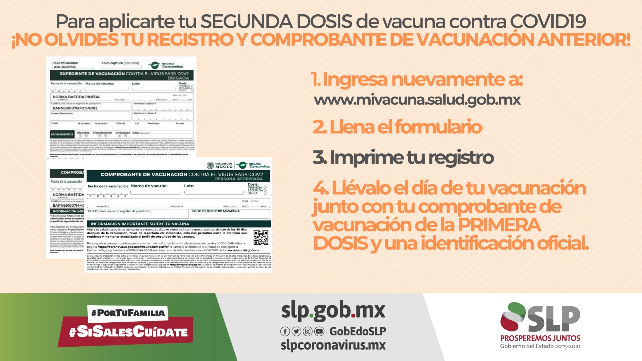 Introducir 74+ imagen segunda dosis registro