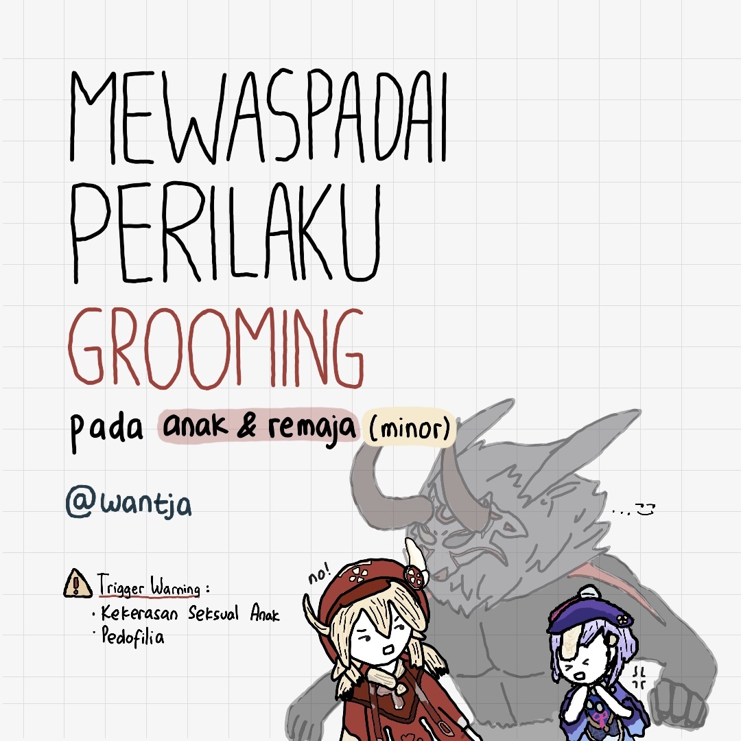 xoxowantja's tweet photo. [Mengenal dan Mewaspadai Children Grooming! #doodlethread ]

TW : Kekerasan Seksual dan Pedofilia

Trauma akibat kekerasan (dalam konteks ini kekerasan seksual pada anak / minor) dapat melekat seumur hidup dan mempengaruhi tumbuh kembang mrk.  

https://t.co/kAj9mBVHqu https://t.co/FtqyOBB2bB