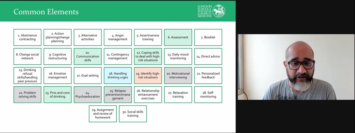 This week we ran our first two treatment development workshops to develop a preliminary version of our intervention for alcohol misuse among populations affected by conflict. Lucky to have experts from all over the world join us and for great moderation by <a href="/abhiloquacious/">abhijit nadkarni</a>! 🌎💡