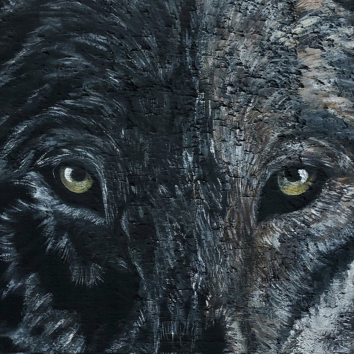 BrokenBoardsD's tweet photo. The Tale of Two Wolves 
#wolves #shopping #etsy #HomeDecor #interiordesign #artwork #paintings 
https://t.co/Wn5kkcgVxR https://t.co/cbmzI8Hoj0