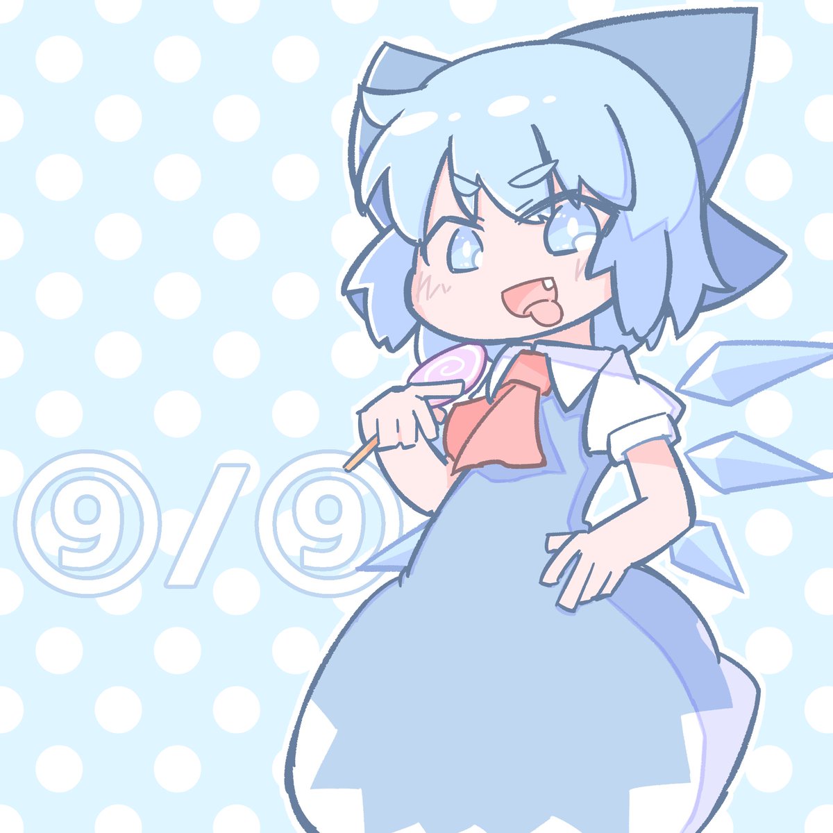 9月9日はチルノの日 ぱらどっと 紅楼夢 M 06のイラスト