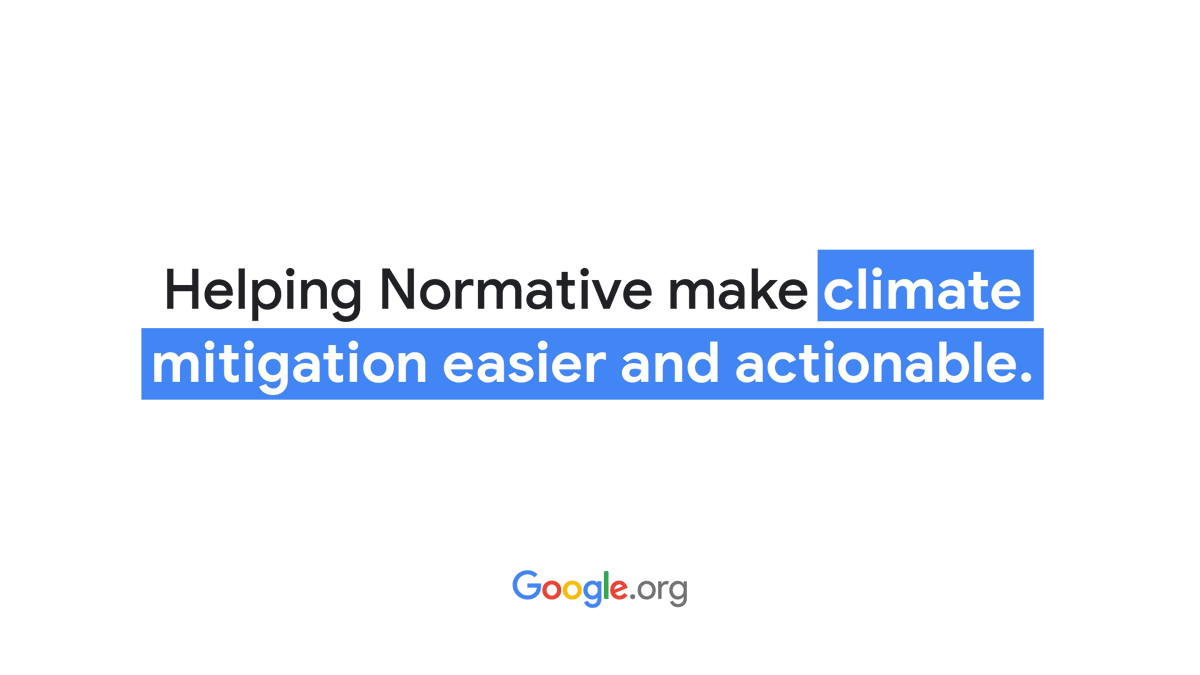 Helping Normative make climate mitigation easier and actionable. 