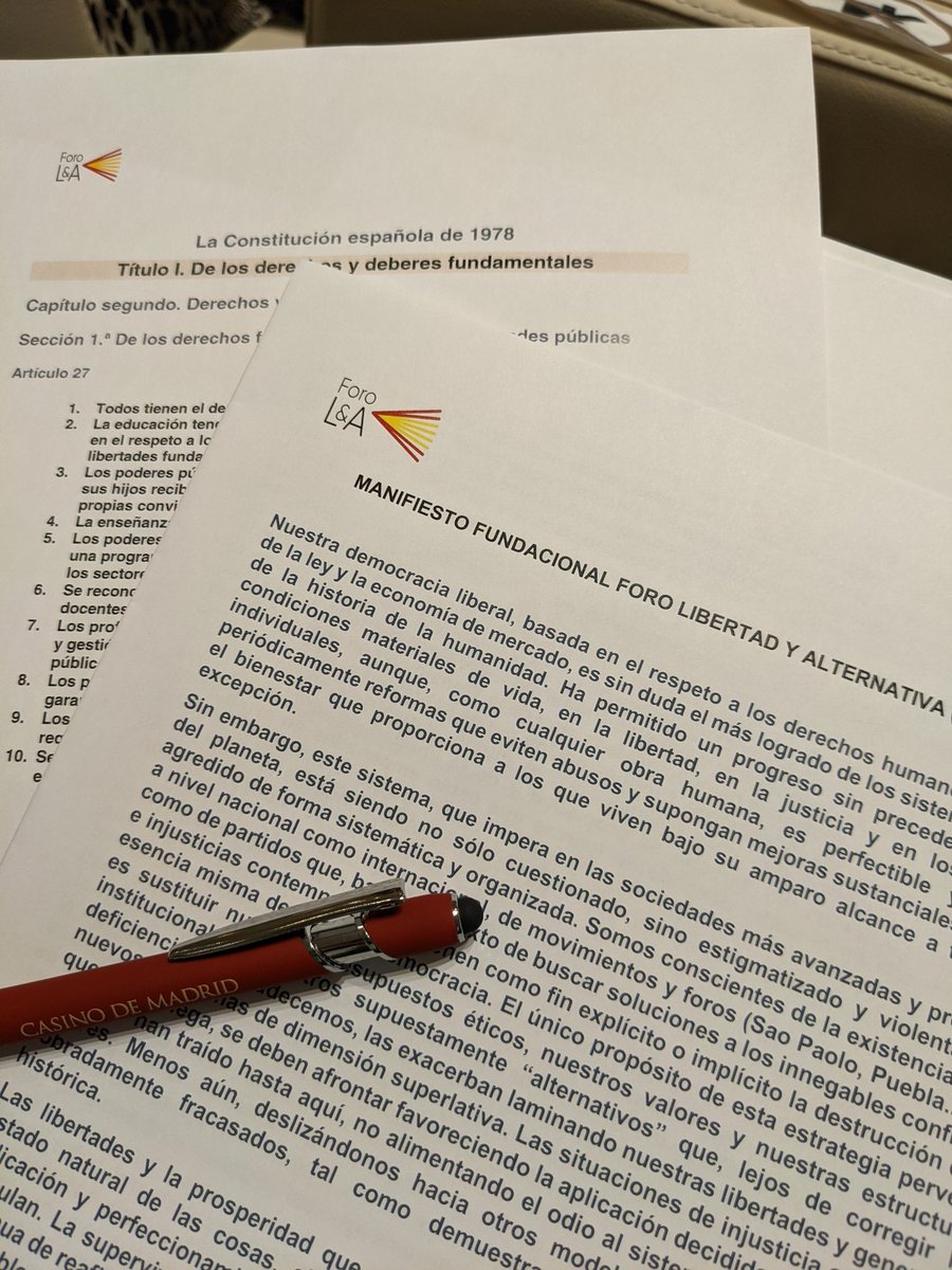 La #SociedadCivil se moviliza. Presentación del Foro Libertad y Alternativa @libertadyalt.