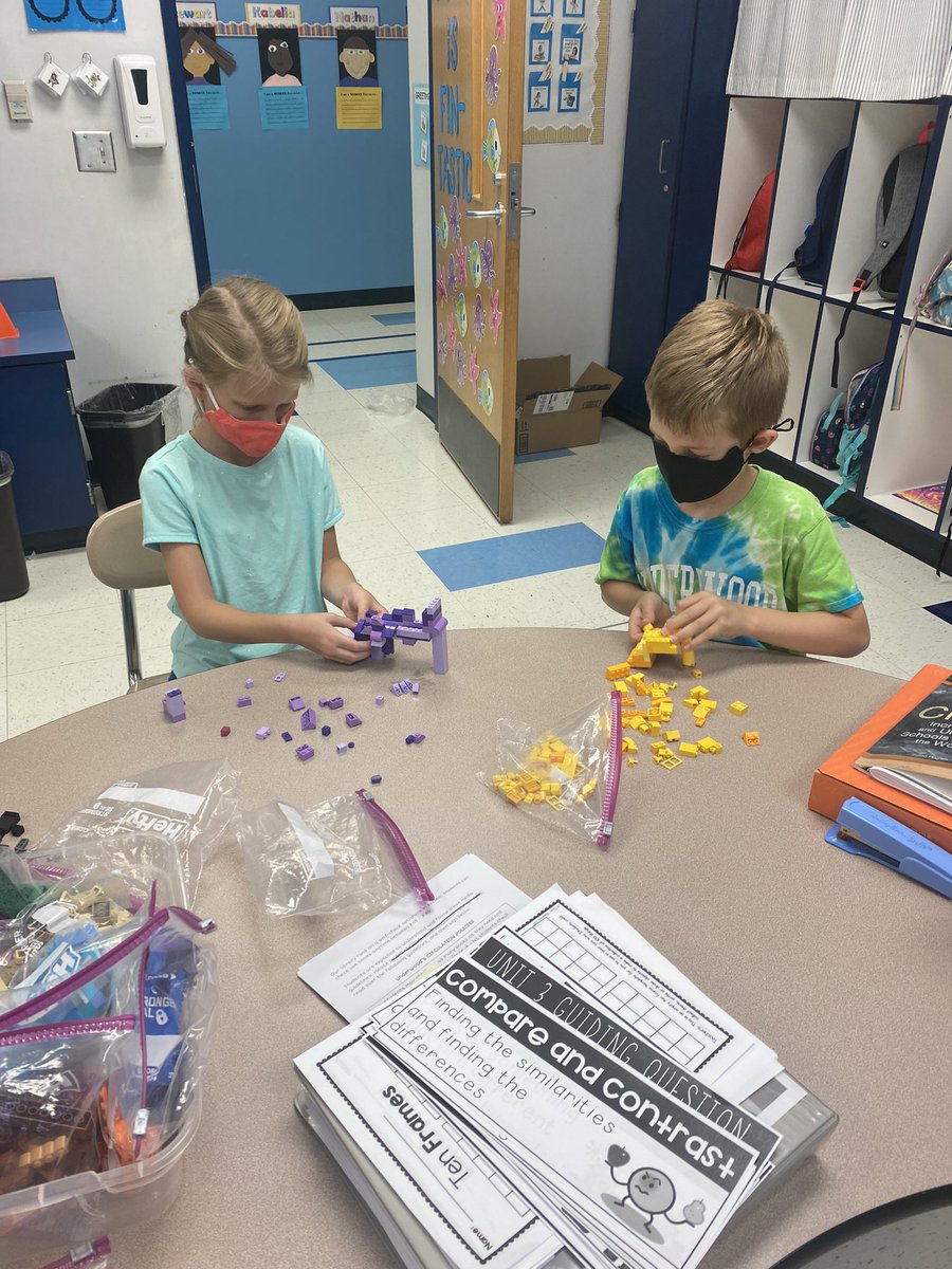 MsBunemann's tweet photo. The students have been loving morning centers! It’s a great time for them to connect after remote learning last year! https://t.co/xsmr9WDumb